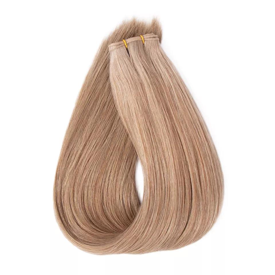 New Arrival 100% Human Hair Thick Ends Can Be Cut Invisible Genius Weft Hair Extension